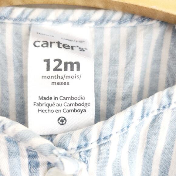 12M New Carter's romper - Picture 3 of 6